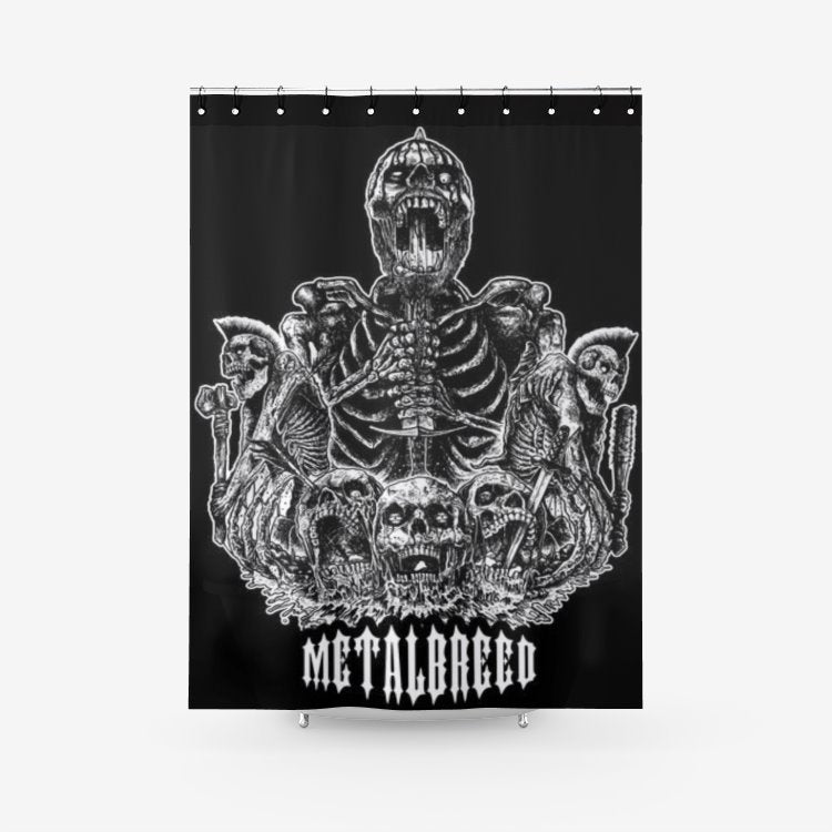 Metalbreed Textured Fabric Shower Curtain