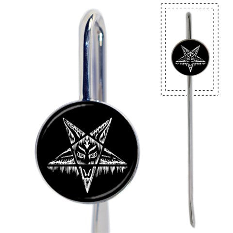 Satanic Pentagram Drip Book Mark