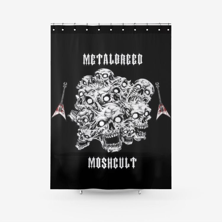 Metalbreed Moshcult Textured Fabric Shower Curtain