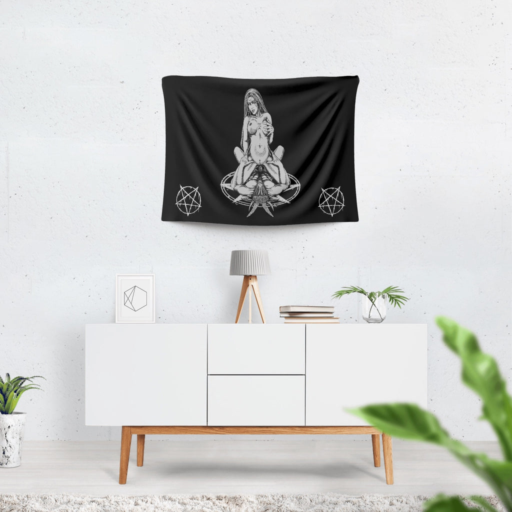 2-Sized Polyester Wall Tapestry Lust For The Goat Large Tapestry