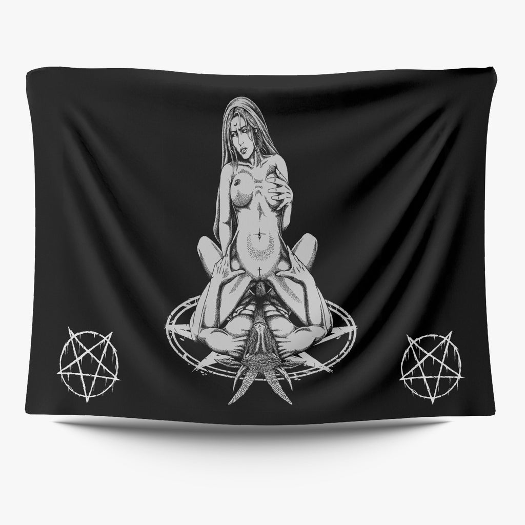 2-Sized Polyester Wall Tapestry Lust For The Goat Large Tapestry