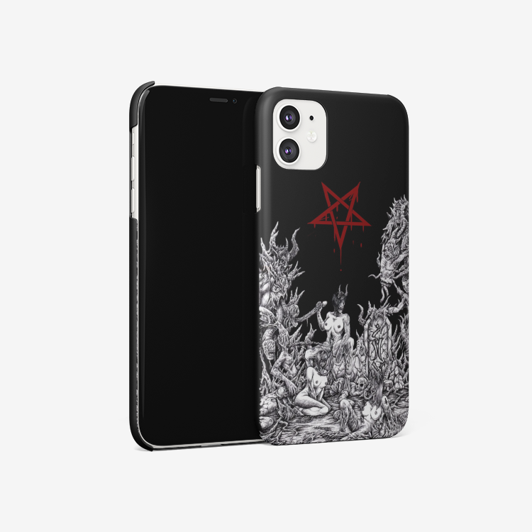 Skull Satanic Pentagram Unholy Lust iPhone Case