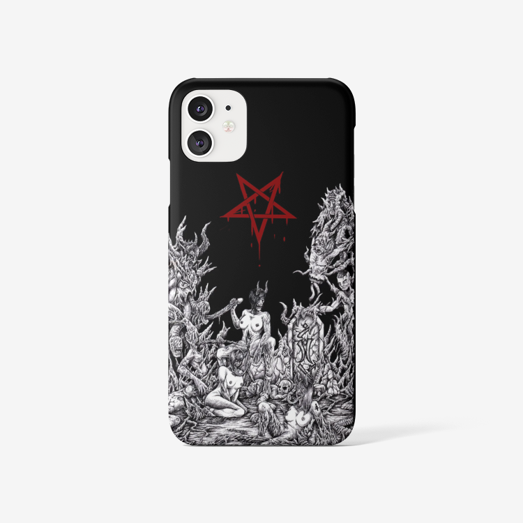 Skull Satanic Pentagram Unholy Lust iPhone Case