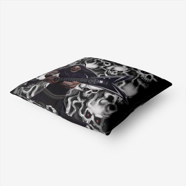 Skull Smasher Black And White Version Premium Hypoallergenic Throw Pillow