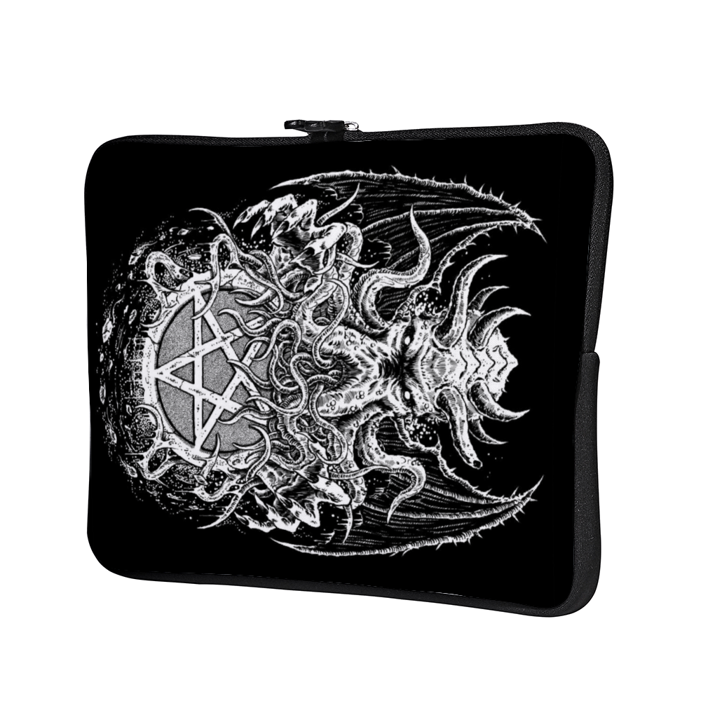 Skull Satanic Pentagram Demon Octopus Laptop Sleeve Bag