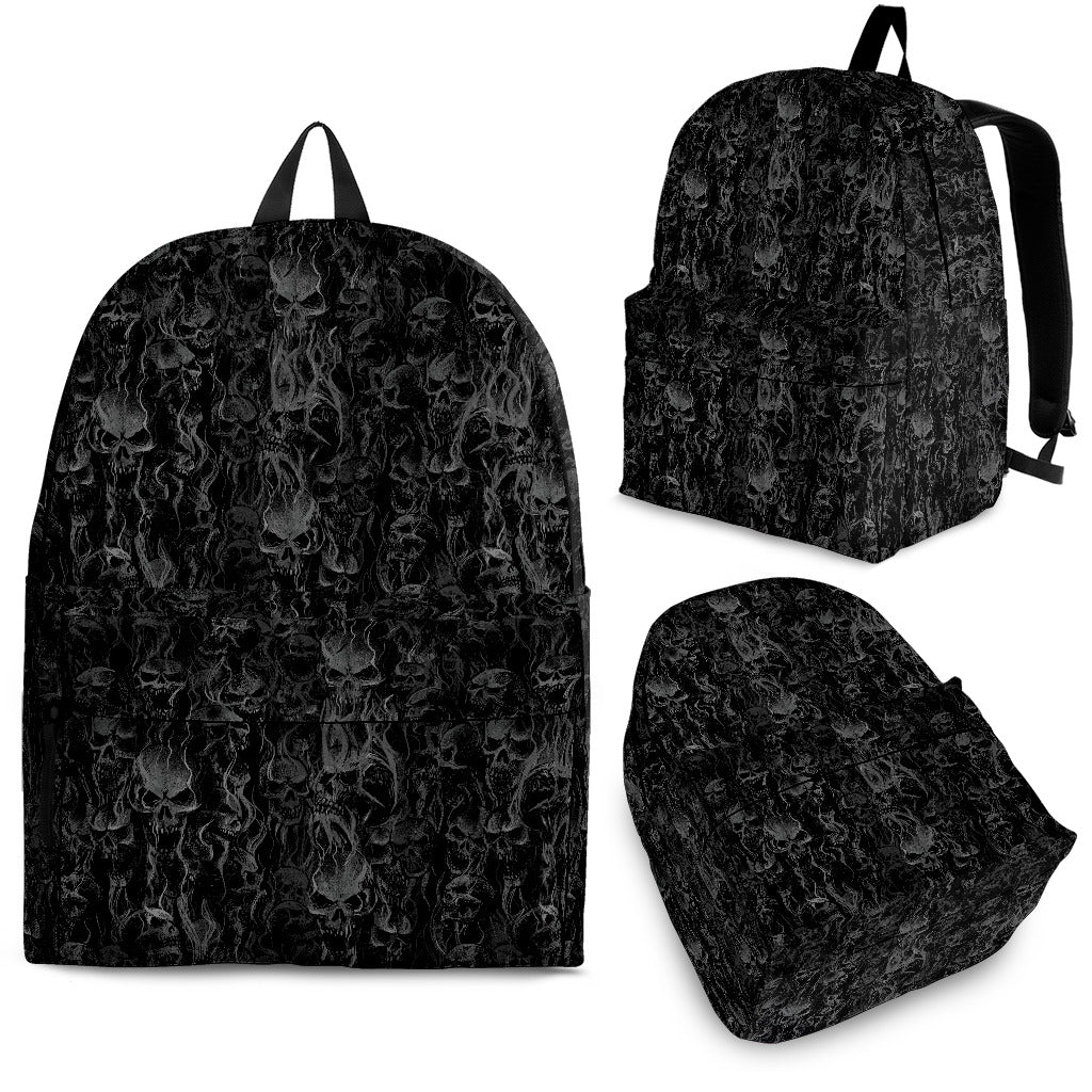 smoke skull Back Pack Dark Version