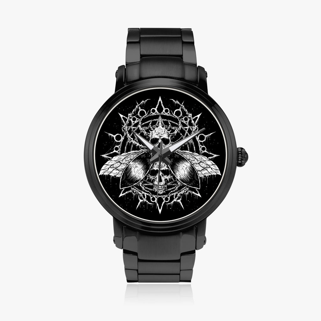 Skull Goth Fly Part 2 New High-density 46 MM stainless steel Strap Automatic Watch