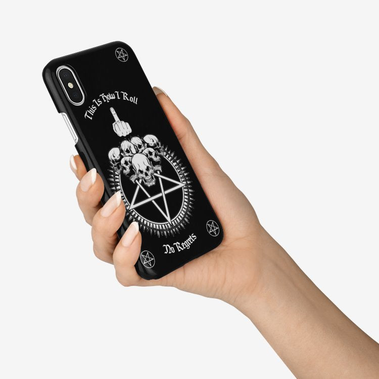 Skull Pentagram This Is How I Roll Iphone case