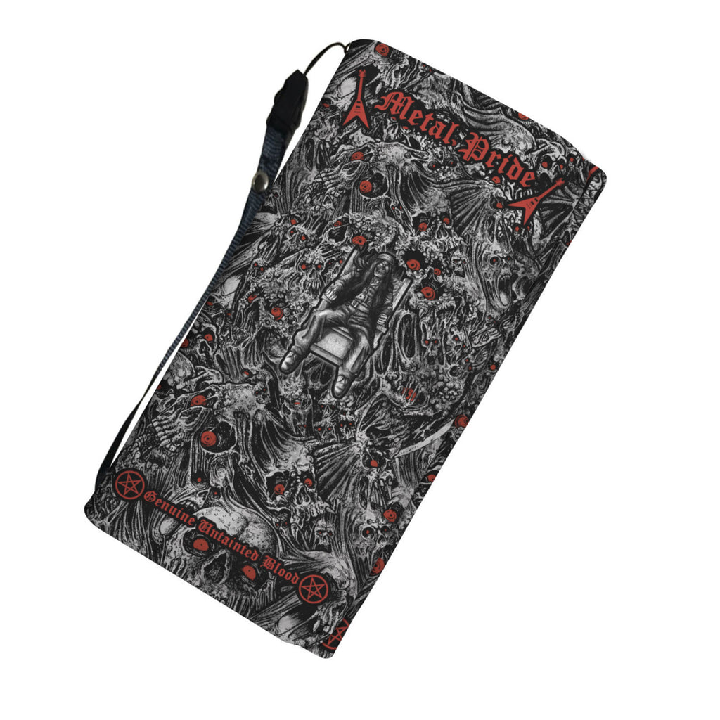 Grey Skulls Red And Black Text
