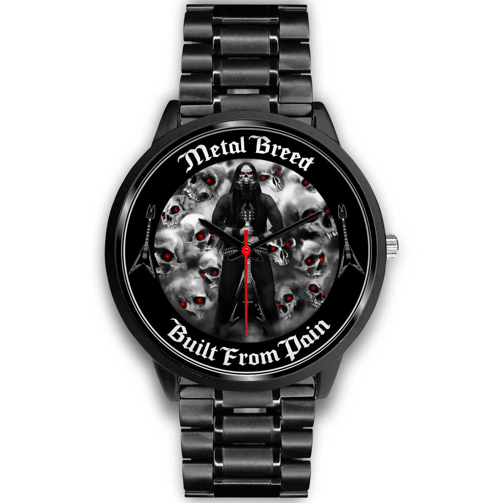 Built From Pain Red Eye Light Cloud Black Link Black Leather White Leather Black Metal Mesh