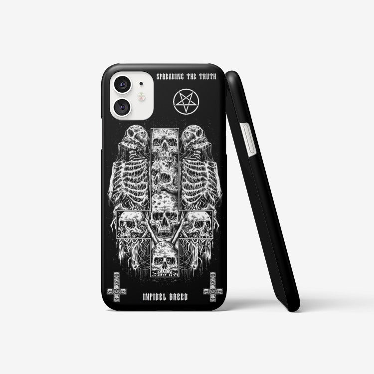 Satanic Skull Inverted Cross Inverted Pentagram Iphone 11 case