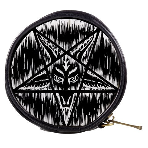 Satanic Pentagram Drip Mini Makeup Bag