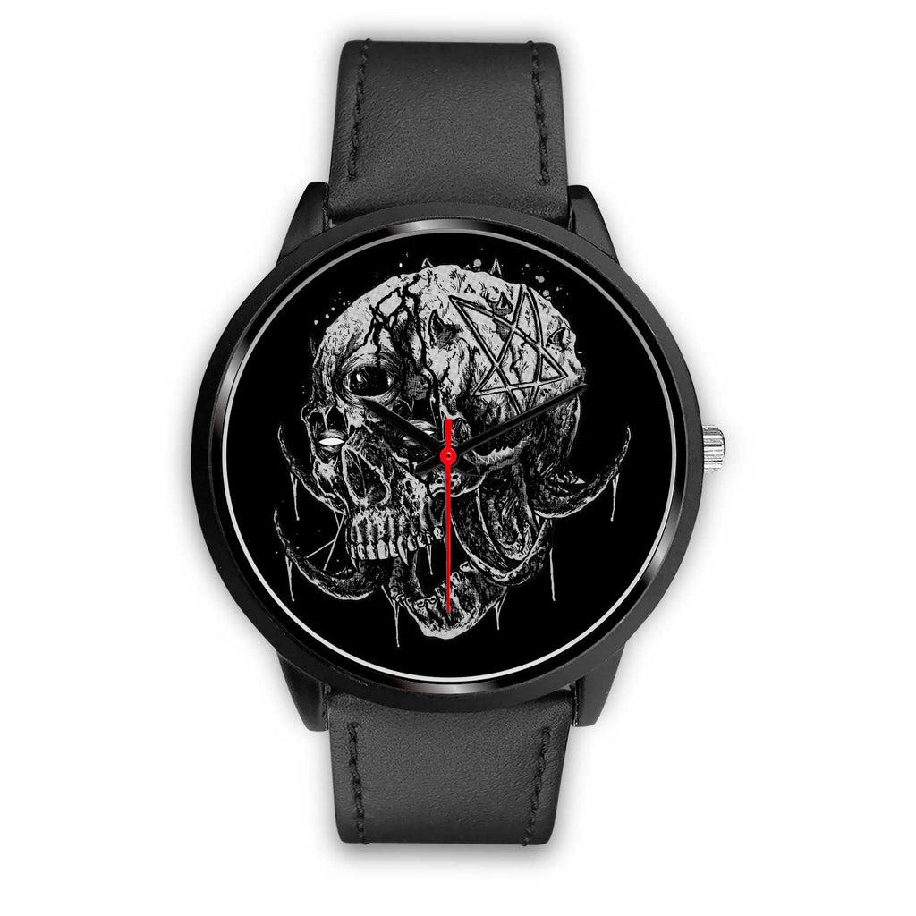 pentagram skull watch