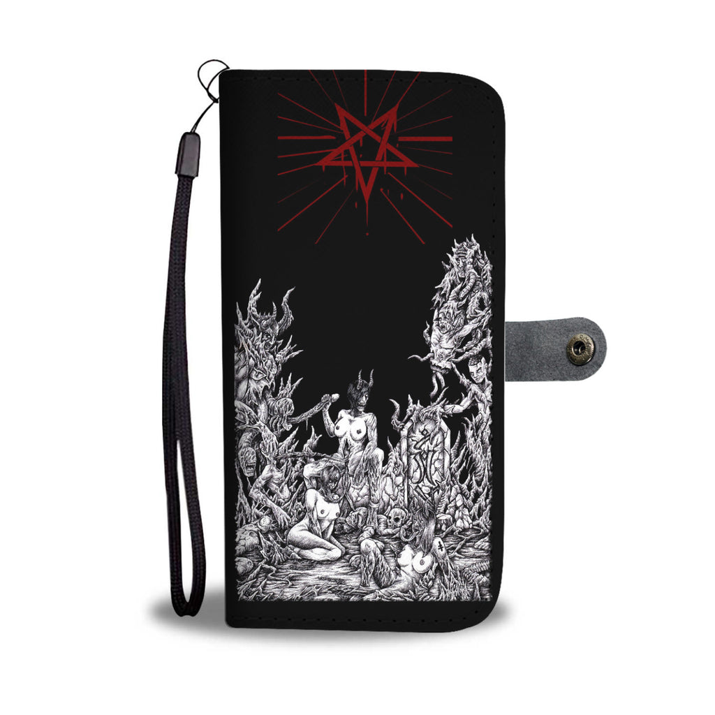 skull Satanic Unholy Lust Phone Case Wallet