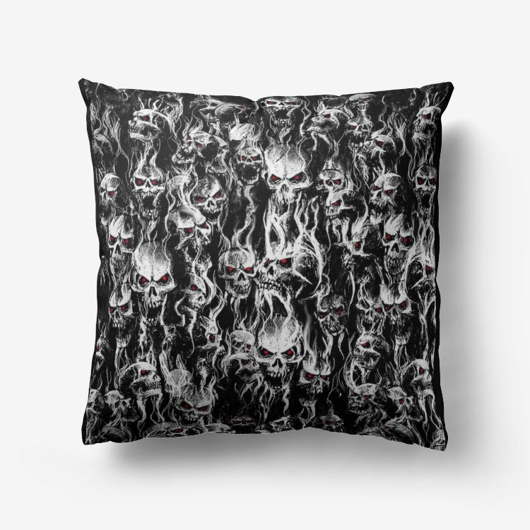 Smoke Skull Hypoallergenic Throw Pillow