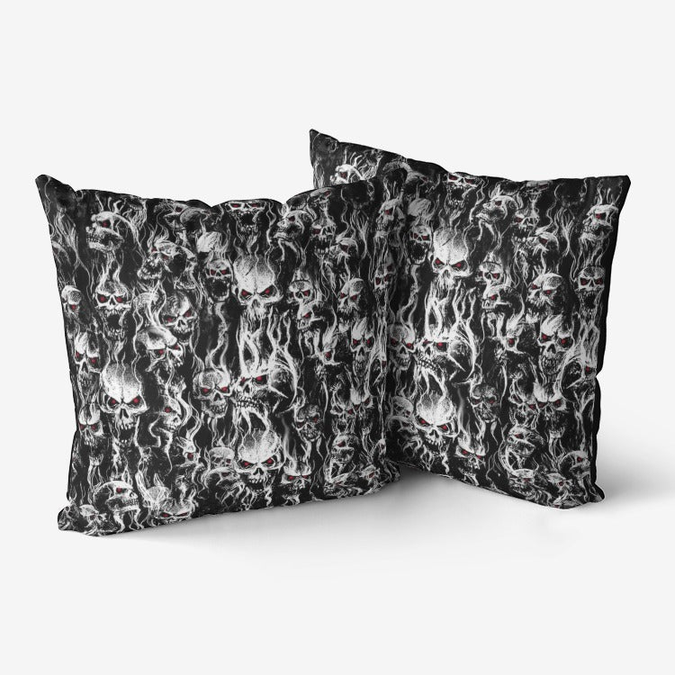 Smoke Skull Hypoallergenic Throw Pillow