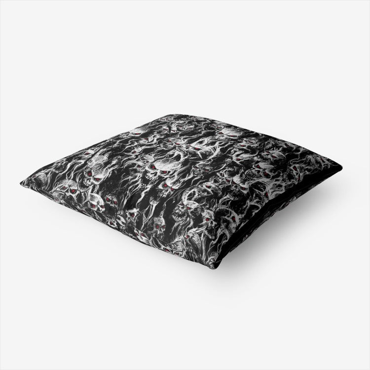 Smoke Skull Hypoallergenic Throw Pillow