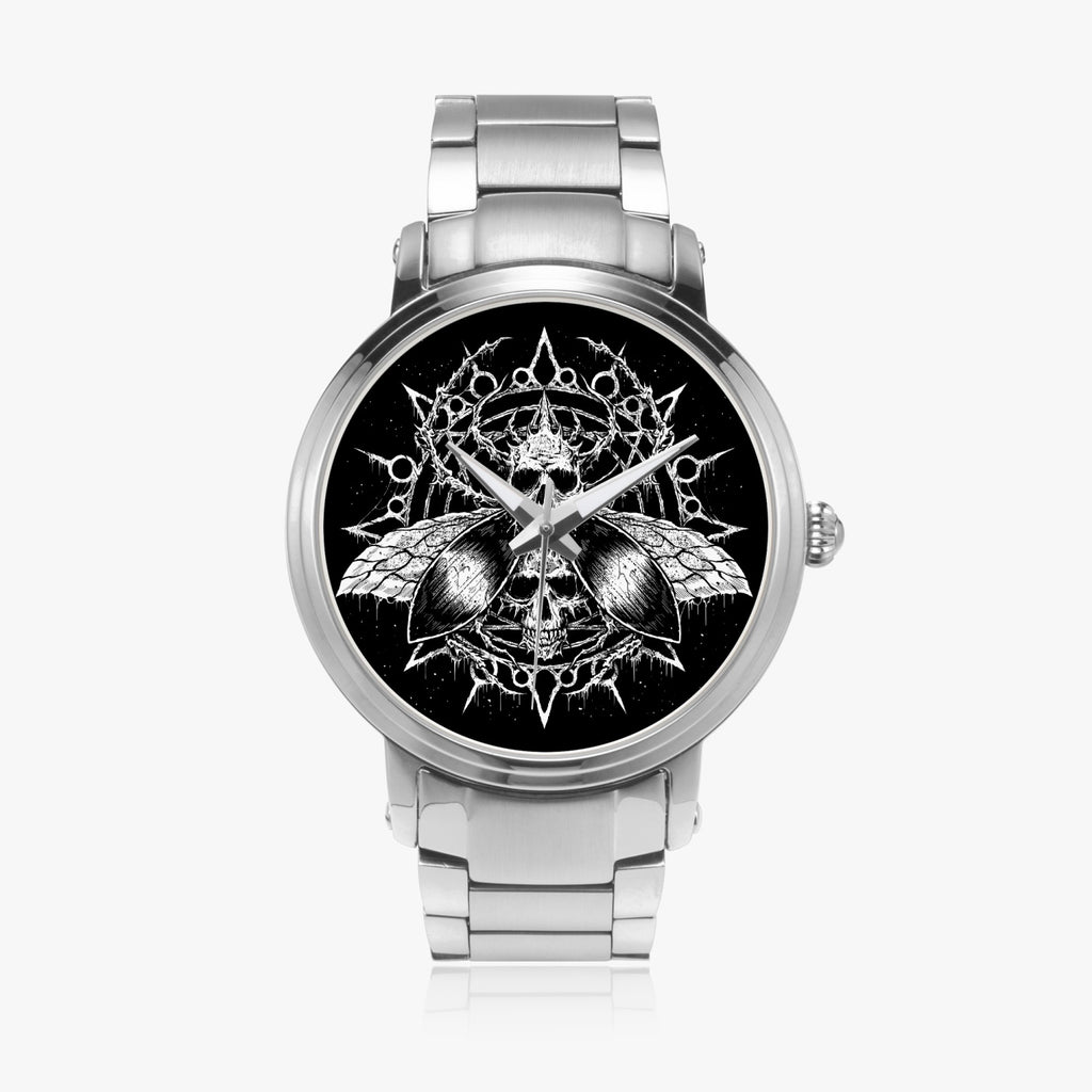 Skull Goth Fly Part 2 New High-density 46 MM stainless steel Strap Automatic Watch