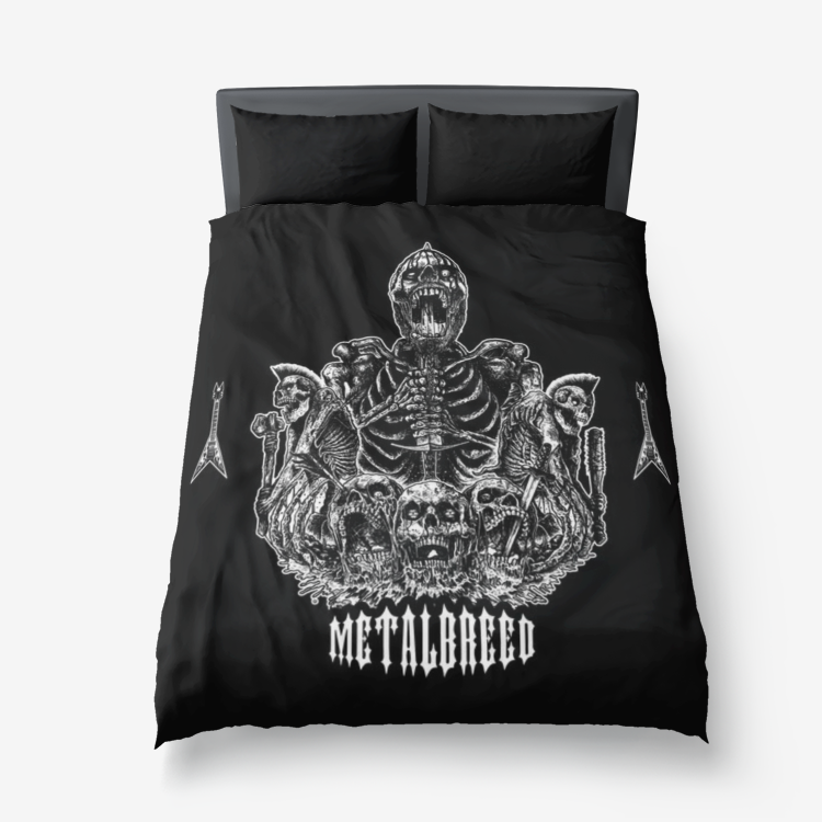 Metalbreed Death Metal Skull Sword 3 Piece Bed Set