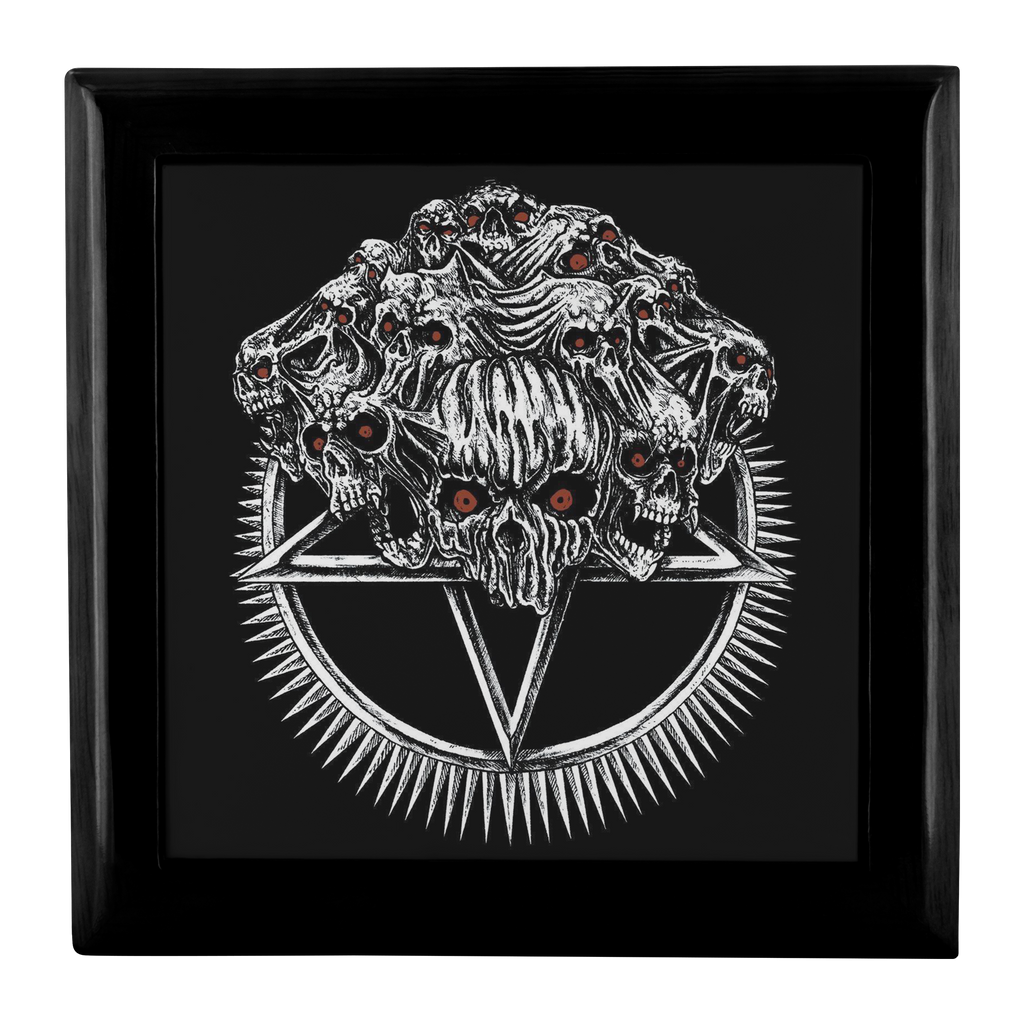Skull Pentagram Jewelry Box