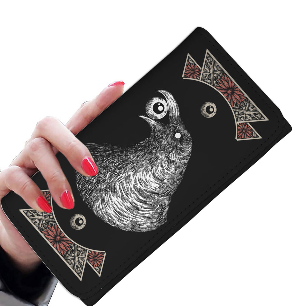 Gothic Crow Eye Women's Wallet Color Version