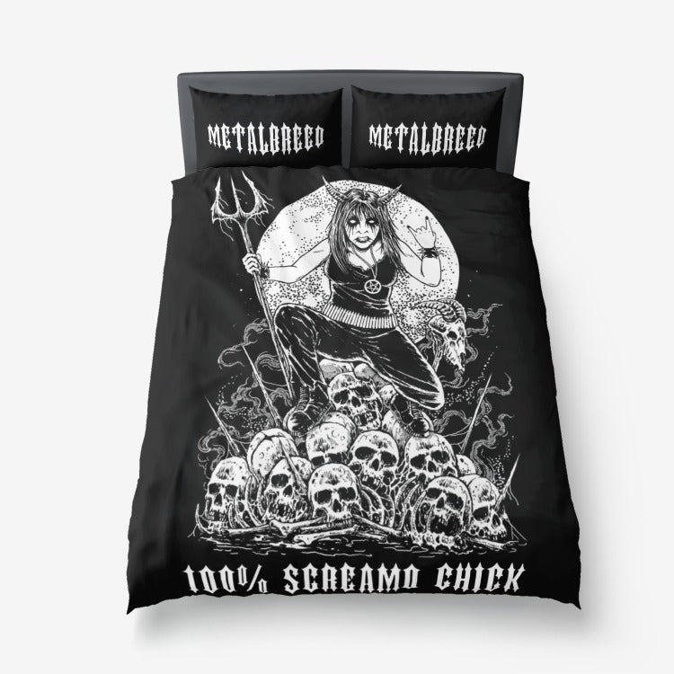 Metalbreed Skull Pentagram Death Metal Thrash Metal Black Metal 3 Piece Duvet Set