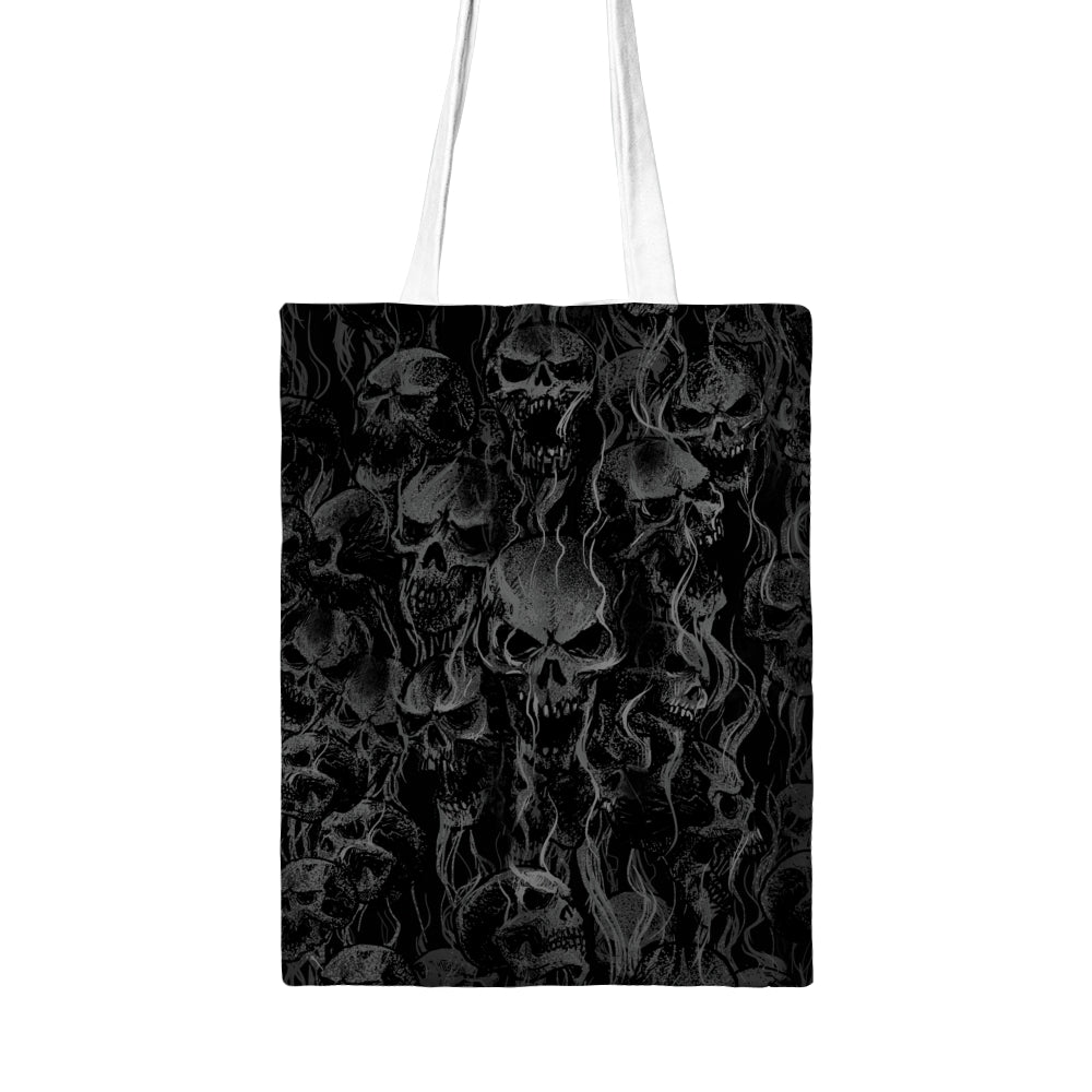 Smoke Skull Tote Bag Dark Version