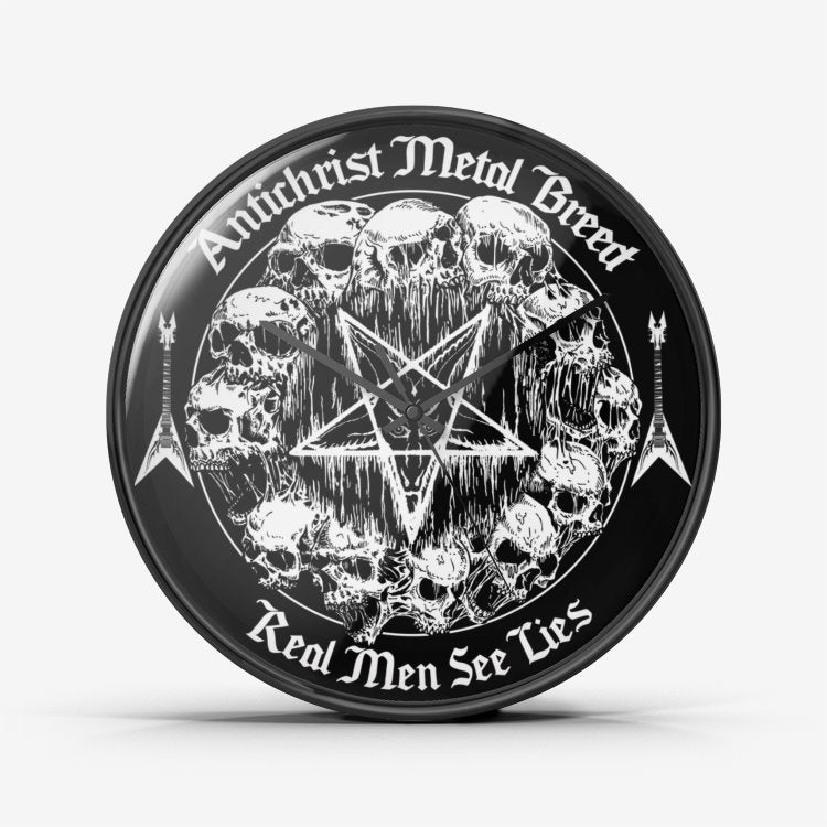 Antichrist Metal Breed Wall Clock Silent Non Ticking Quality Quart