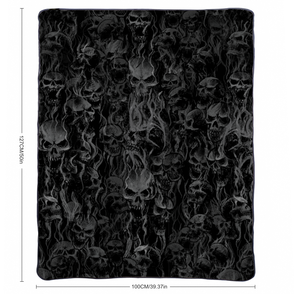 Smoke Skull Comfortable and Soft 40" x 50" Baby Blanket