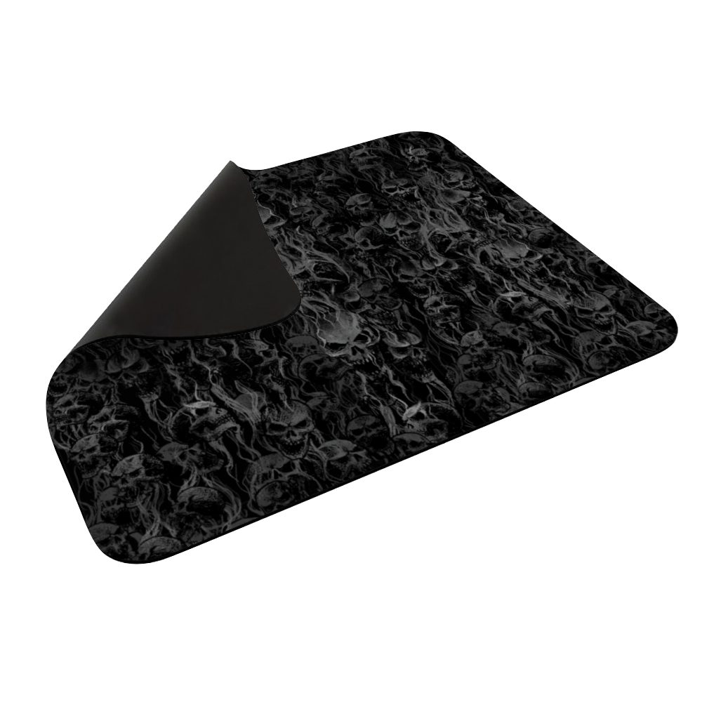 Smoke Skull Square Mouse Pad , Non-Slip Base for Computer, Laptop, Home, Office 7.9"X9.8"