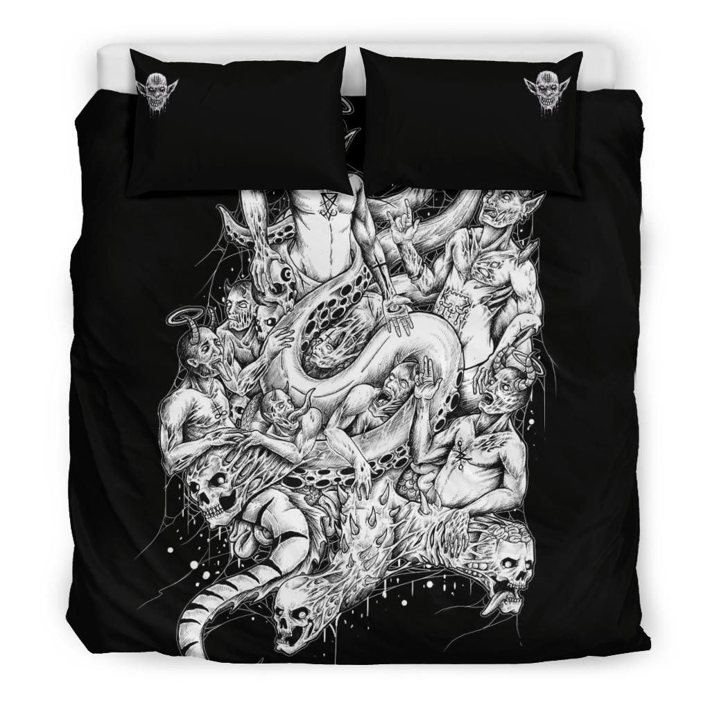 Skull Demon 3 Piece Duvet Set