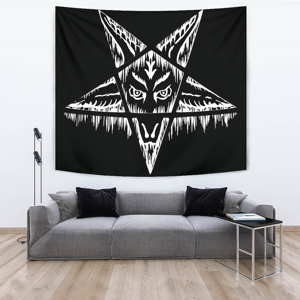 Satanic Pentagram Huge Wall Tapestry
