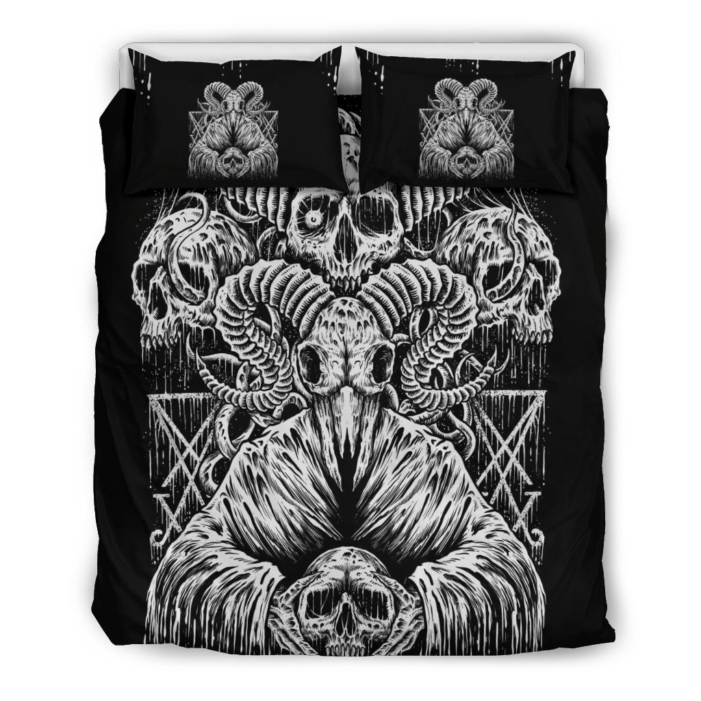 Satanic Skull Demon 3 Piece Duvet Set