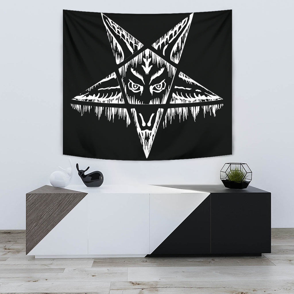 Satanic Pentagram Huge Wall Tapestry