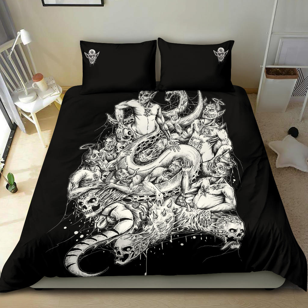 Skull Demon 3 Piece Duvet Set