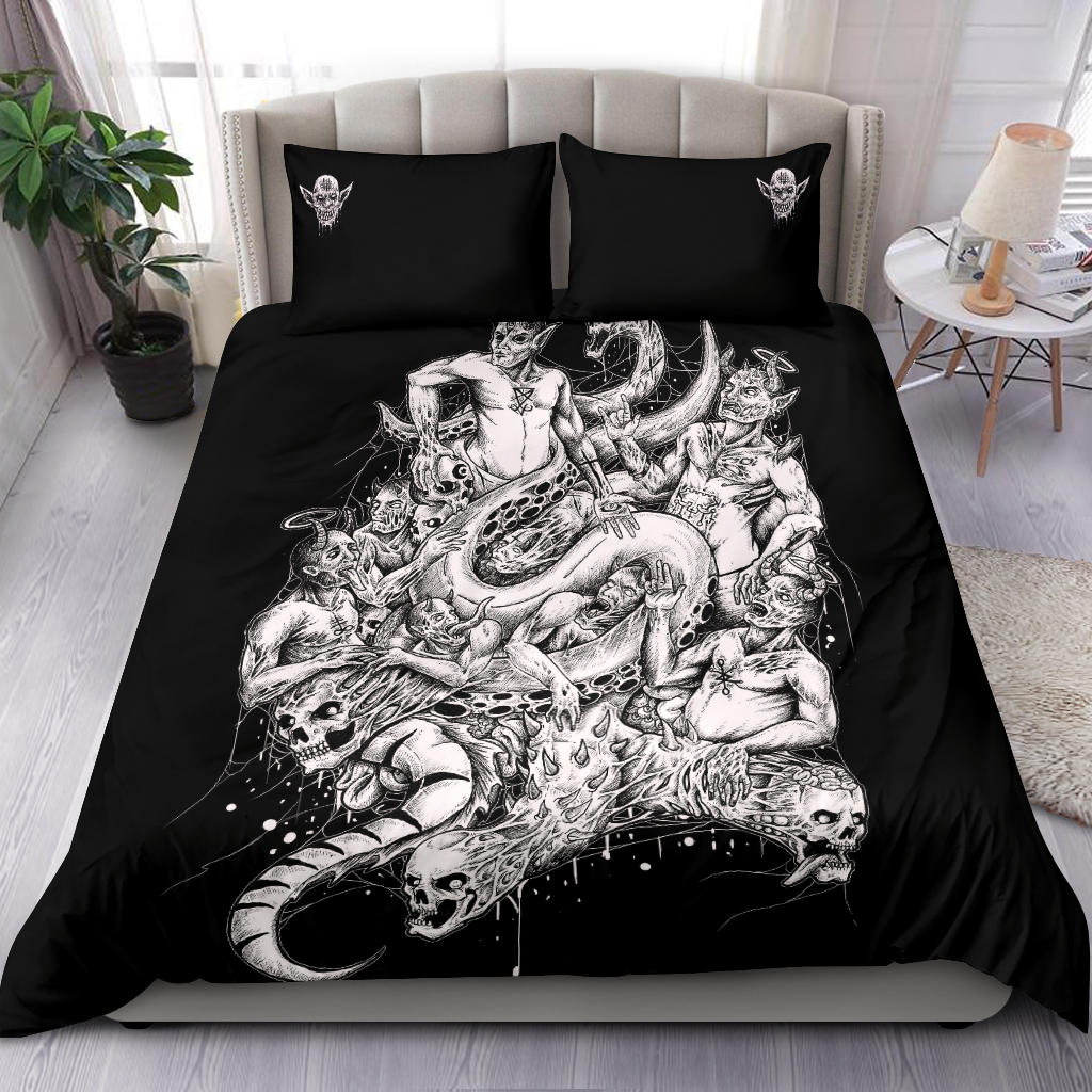 Skull Demon 3 Piece Duvet Set