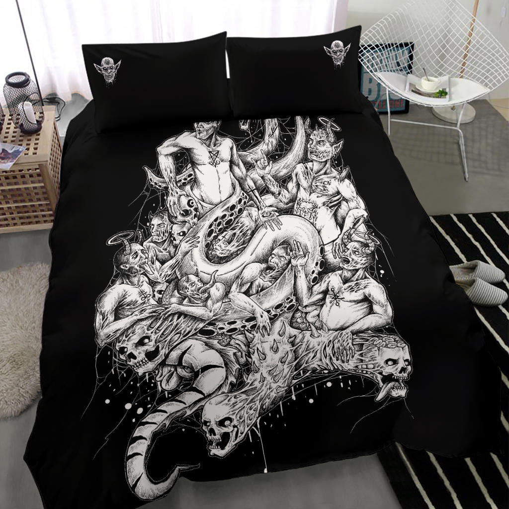 Skull Demon 3 Piece Duvet Set