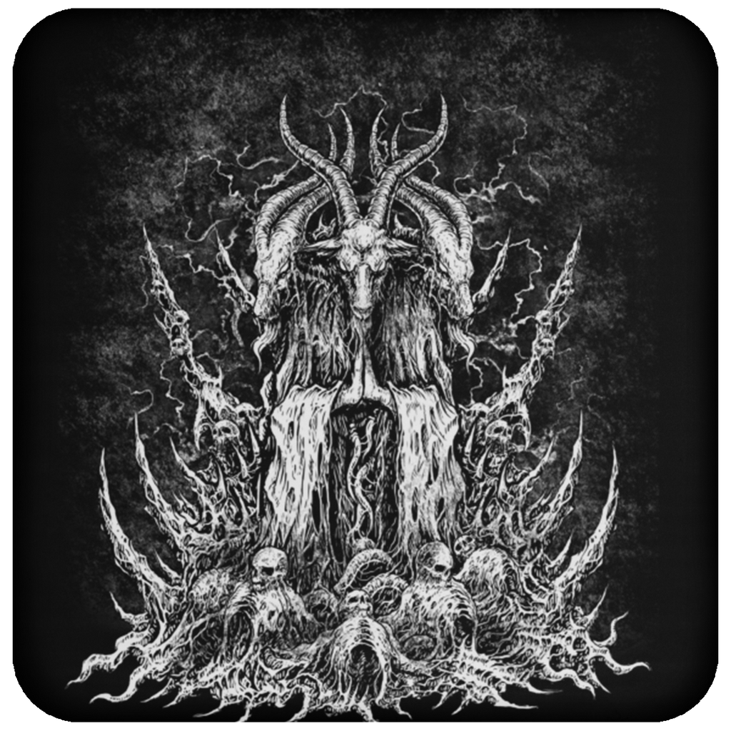 Skull Satanic Goat Coaster