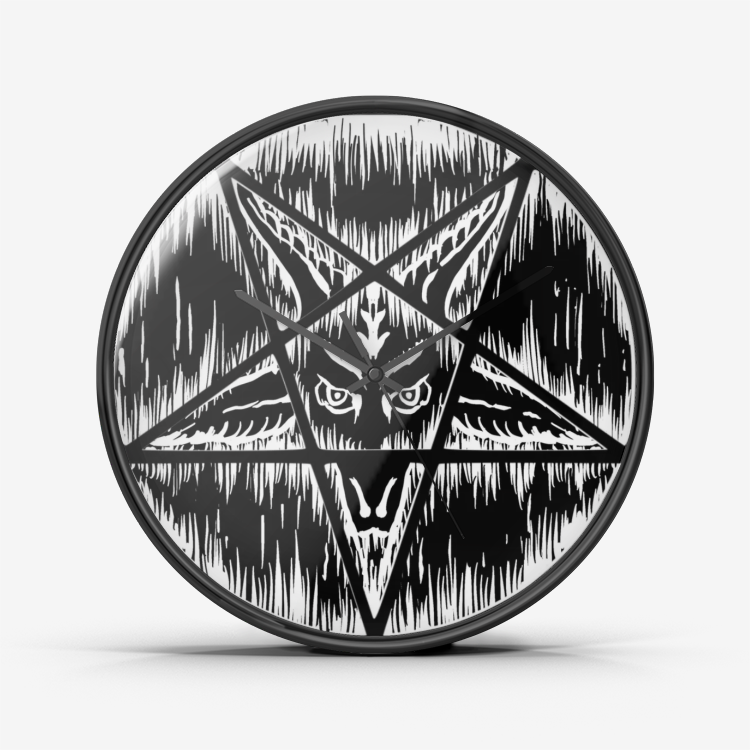 Satanic Pentagram Silent Non Ticking Quality Quartz