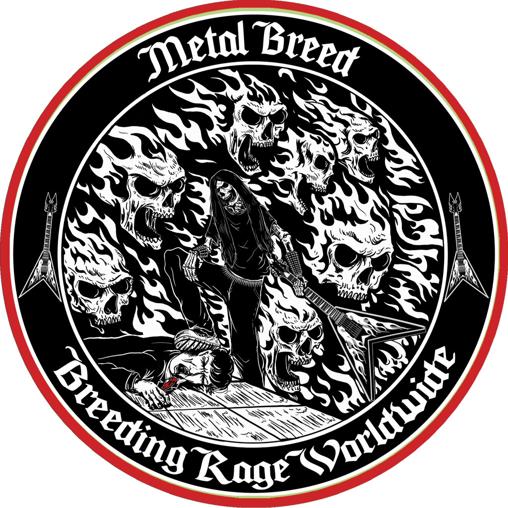 Breeding Rage Black Eye Version Black Leather White Leather Black Link Black Metal Mesh