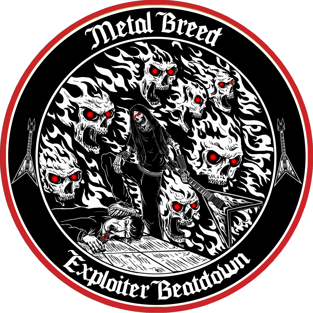 Exploiter Red Eye Version Black Leather White Leather Black Link Black Metal Mesh