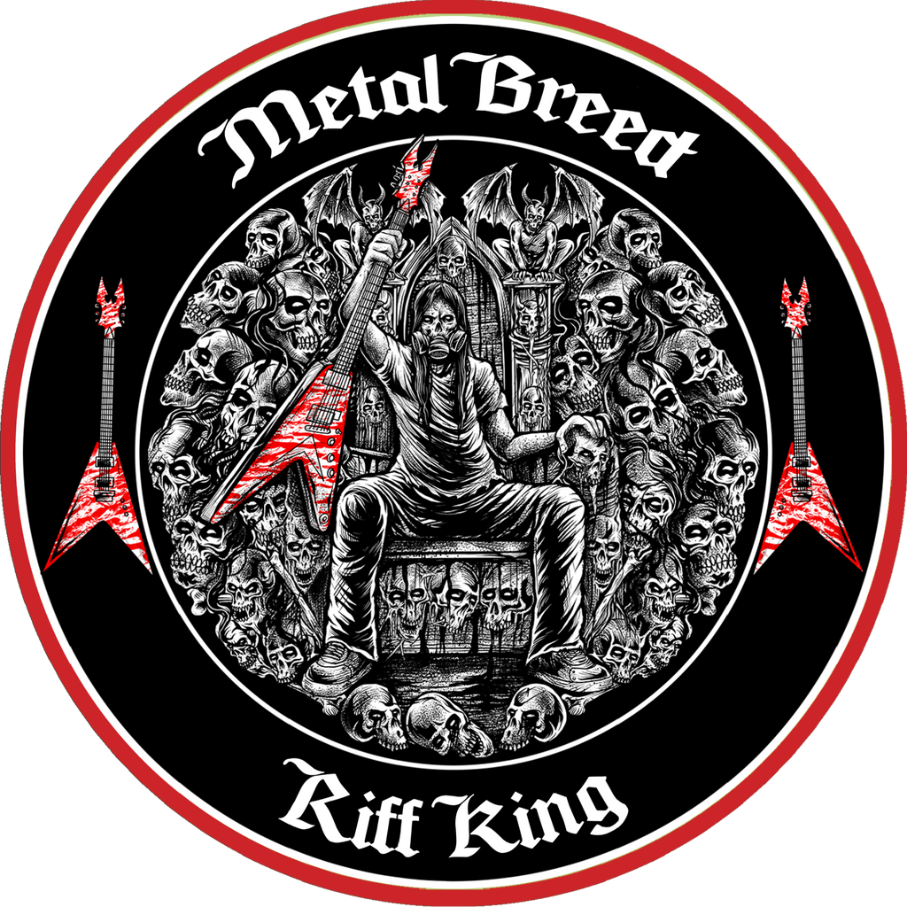 Riff King Dark Version Black Leather Black Link White Leather Black Metal Mesh