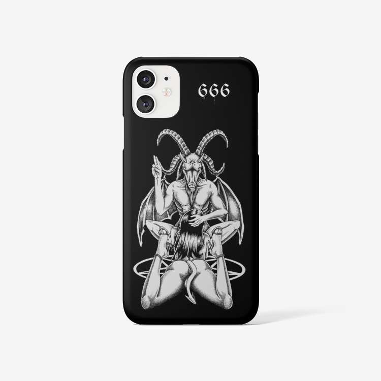 Satanic Baphomet Goat Satanic Pentagram Lust God 666 iPhone 11 Case