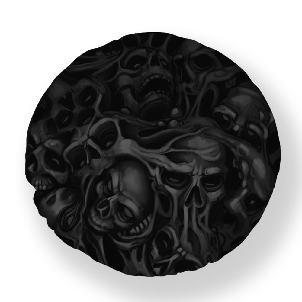 Skull Circle Pillow Case Dark Version