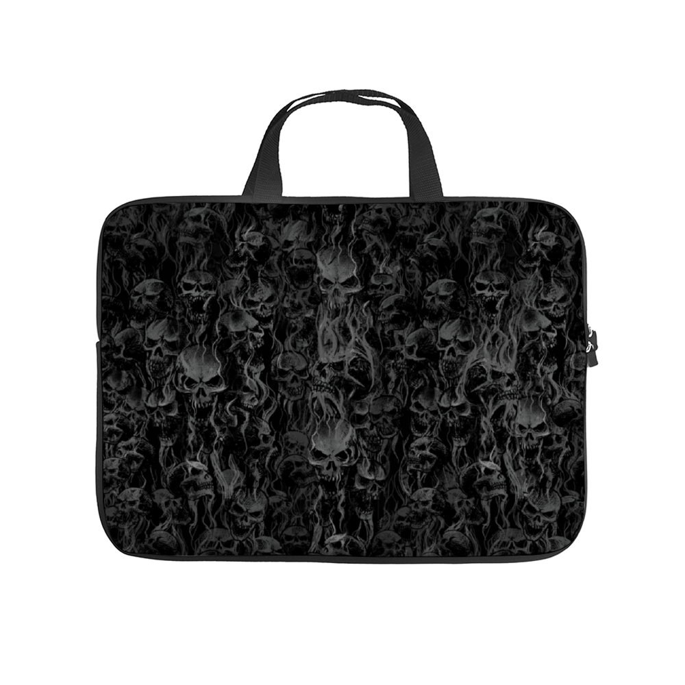 Smoke Skull  Laptop Bag 17" With Handle Dark Version