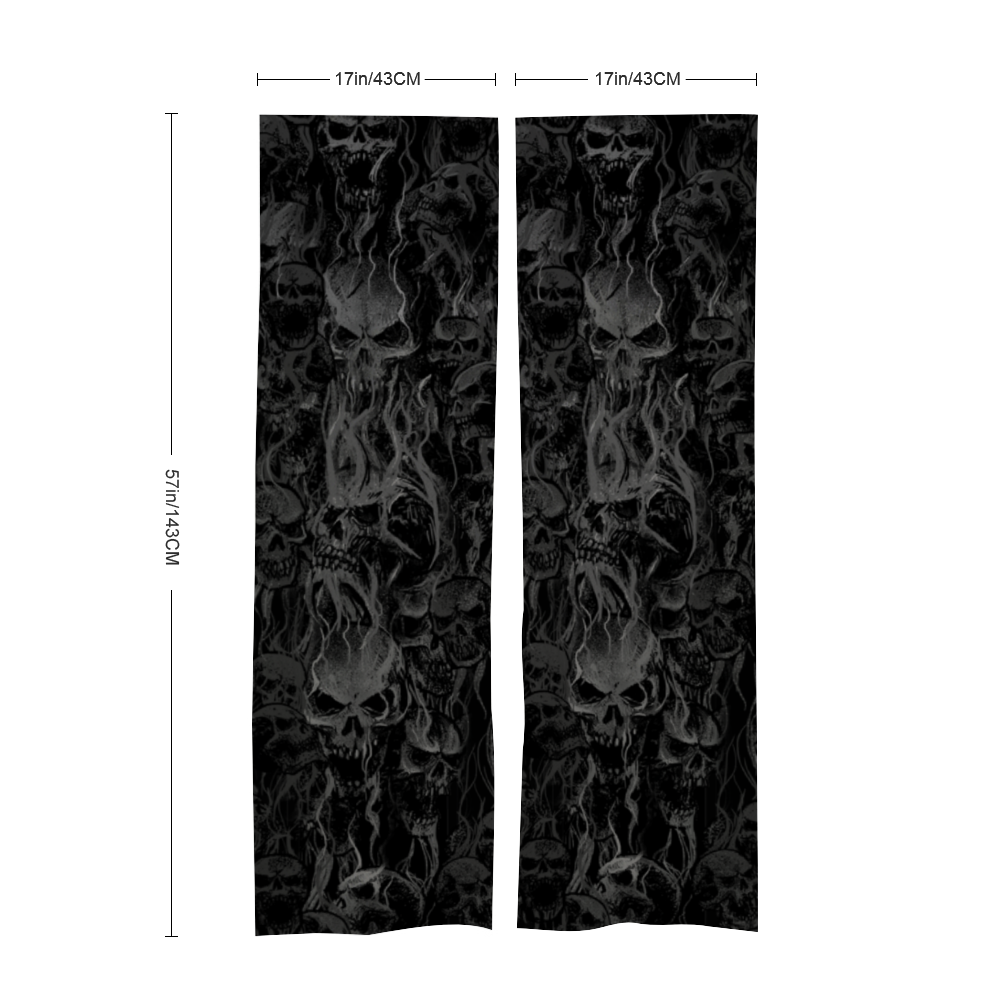 Smoke Skull Door Curtain Dark Version