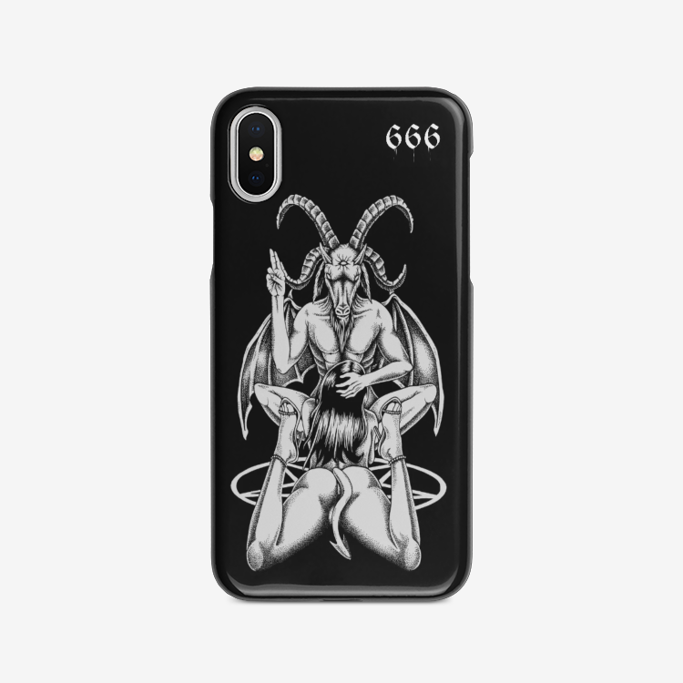 Satanic Baphomet Goat Satanic Pentagram Lust God 666 iPhone case