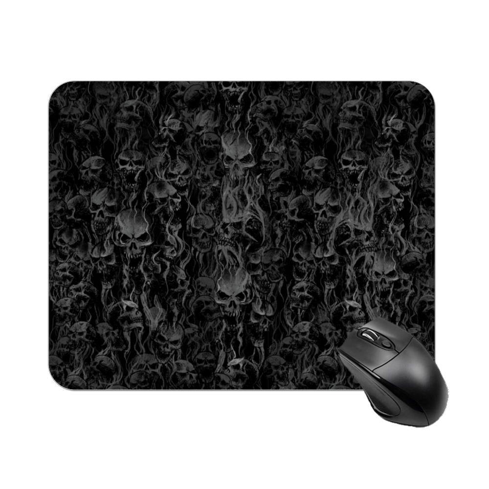 Smoke Skull Square Mouse Pad , Non-Slip Base for Computer, Laptop, Home, Office 7.9"X9.8"