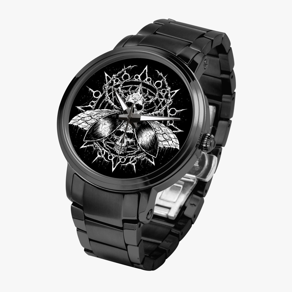 Skull Goth Fly Part 2 New High-density 46 MM stainless steel Strap Automatic Watch