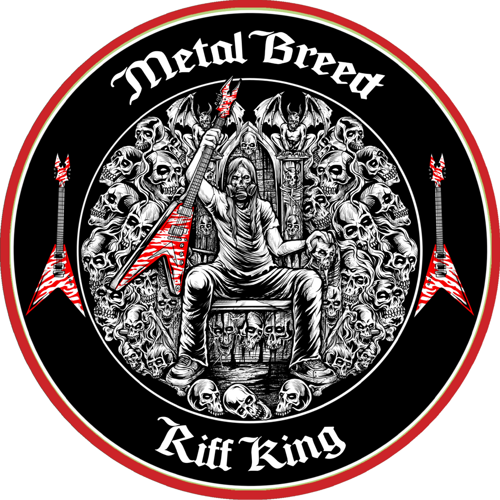Riff King Light Version Black Leather White Leather Black Link Black Metal Mesh